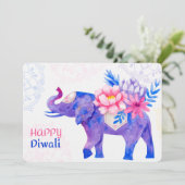 Happy Diwali Feiertagskarte (Stehend Vorderseite)