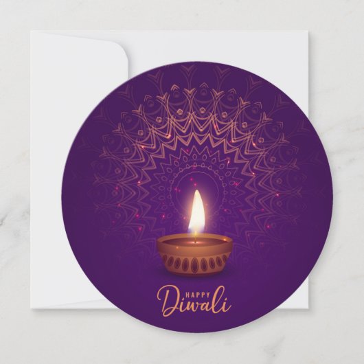 Happy Diwali Feiertagskarte (Vorderseite)