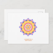 Happy Diwali Feiertagspostkarte (Vorne/Hinten)