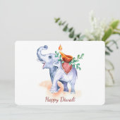 Happy Diwali Ferienkarte Feiertagskarte (Stehend Vorderseite)