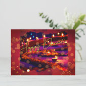 Happy Diwali Ferienkarte Feiertagskarte (Stehend Vorderseite)