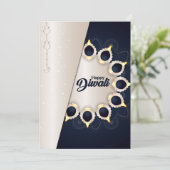 Happy Diwali Ferienkarte Feiertagskarte (Stehend Vorderseite)