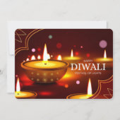 Happy Diwali Ferienkarte Feiertagskarte (Vorderseite)