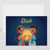 Happy Diwali Ferienkarte Feiertagskarte (Vorne/Hinten)