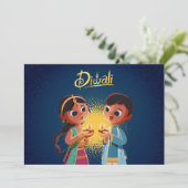 Happy Diwali Ferienkarte Feiertagskarte (Stehend Vorderseite)