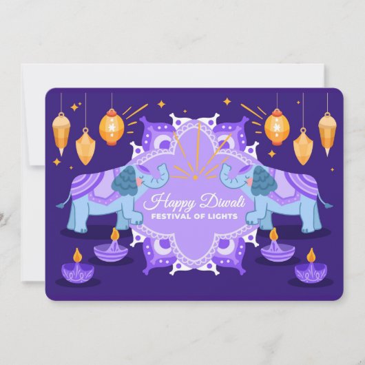 Happy Diwali Ferienkarte Feiertagskarte (Vorderseite)