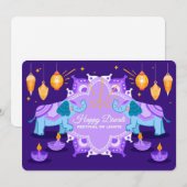 Happy Diwali Ferienkarte Feiertagskarte (Vorne/Hinten)