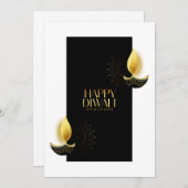 Happy Diwali Ferienkarte Feiertagskarte (Vorne/Hinten)