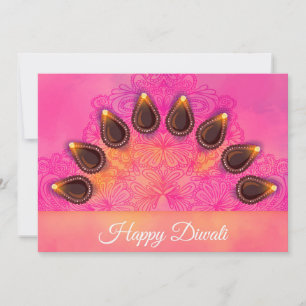 Happy Diwali Ferienkarte Feiertagskarte