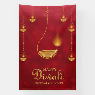 Happy Diwali Festival der Lichter Banner