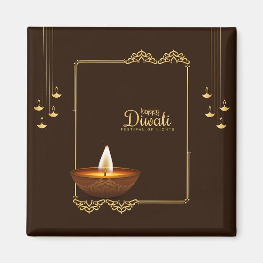Happy Diwali - Festival der Lichter Magnet (Vorne)