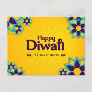 Happy Diwali - Festival der Lichter Postkarte