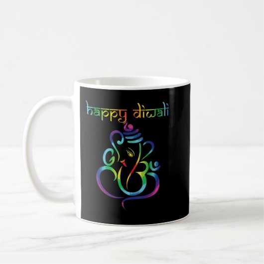 Happy Diwali Festival of Light Hindu Indian Mens & Kaffeetasse (Links)
