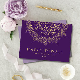 Happy Diwali Festival of Lights Celebration Feiertagspostkarte