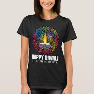 Happy Diwali Festival of Lights Hindu Feier T-Shirt
