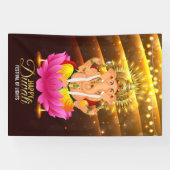 Happy Diwali Festival of Lights mit Ganesh Banner (Horizontal)