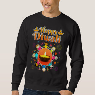 Happy Diwali for Kids Deepavali Festival Moon and Sweatshirt