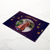 Happy Diwali Foto Folien Feiertagskarte (Gedreht)