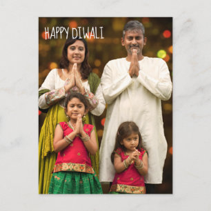 Happy Diwali Full Fügen Sie Ihren Familienurlaub F Postkarte