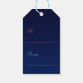 Happy Diwali Ganesha Rangoli - Geschenk-Tag Geschenkanhänger (Rückseite)