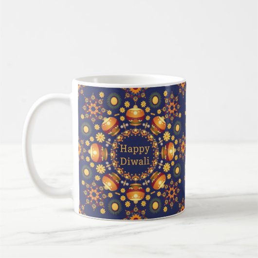 Happy Diwali Geschenk Idee Kaffeetasse (Links)