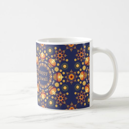 Happy Diwali Geschenk Idee Kaffeetasse (Rechts)