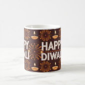 Happy Diwali Geschenk Kaffeetasse (Mittel)