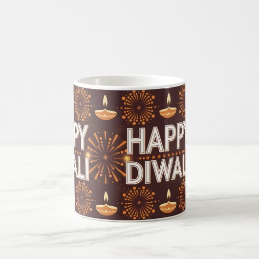 Happy Diwali Geschenk Kaffeetasse (Mittel)