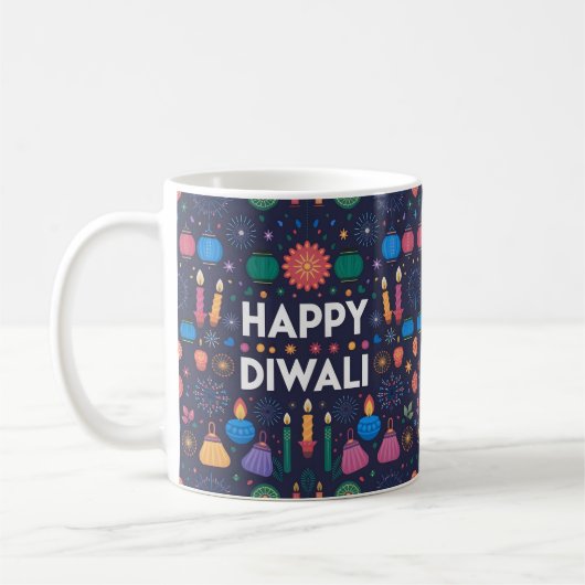 Happy Diwali Geschenk Kaffeetasse (Links)
