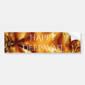 Happy Diwali Gruß Gold Kupfer Shiny Star Autoaufkleber (Vorne)