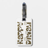 Happy Diwali Gruß Niedlich Hearts Typografie Gepäckanhänger (Rückseite vertikal)