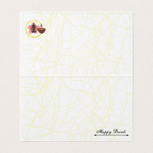 Happy Diwali Grußkarte (Innenseite Aufgefaltet)
