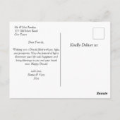 Happy Diwali Grußkarte Postkarte (Rückseite)