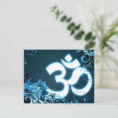 Happy Diwali Hi-Fi om Glühen Postkarte (Stehend Vorderseite)