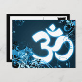 Happy Diwali Hi-Fi om Glühen Postkarte (Vorne/Hinten)