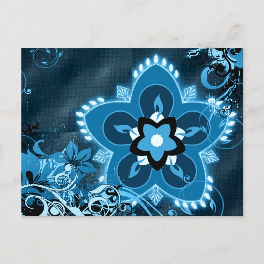 Happy Diwali Hi-Fi rangoli Postkarte (Vorderseite)