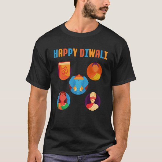 Happy Diwali Hinduism Festival T-Shirt (Vorderseite)