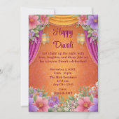Happy Diwali Holiday Card Lampen - Einladung (Vorderseite)