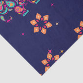 HAPPY DIWALI INDIA INDIAN ELEPHANT MANDALA SEIDENPAPIER (Detail)