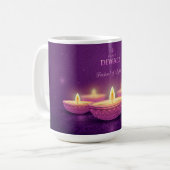 Happy Diwali Kaffeetasse (Vorderseite Links)