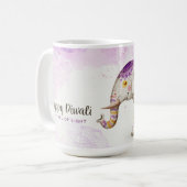 Happy Diwali Kaffeetasse (Vorderseite Links)