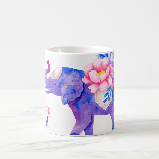 Happy Diwali Kaffeetasse (Mittel)