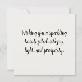 Happy Diwali Karte (Rückseite)