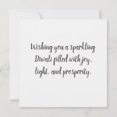 Happy Diwali Karte (Rückseite)