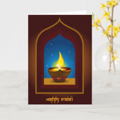 Happy Diwali Karte (Gelbe Blume)