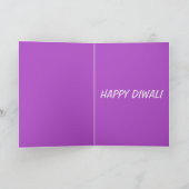 HAPPY DIWALI KARTE (Innenseite)