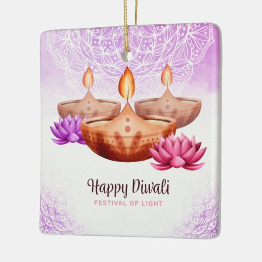Happy Diwali Keramik Ornament (Links)