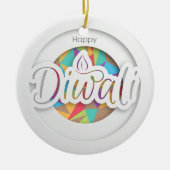 Happy Diwali Keramik Ornament (Vorne)