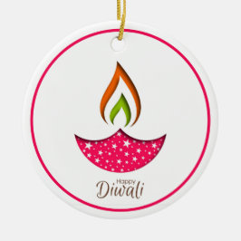 Happy Diwali Keramik Ornament