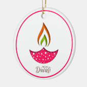 Happy Diwali Keramik Ornament (Links)